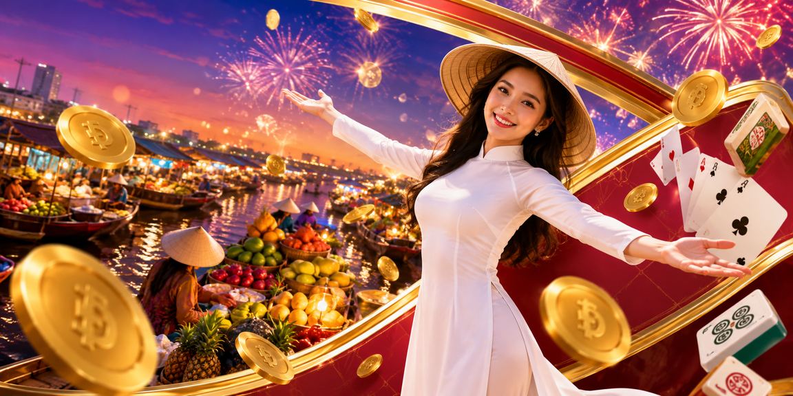 Người phụ nữ mặc áo dài tham gia trò chơi bài trên sông Mê Kông – không khí giải thưởng casino